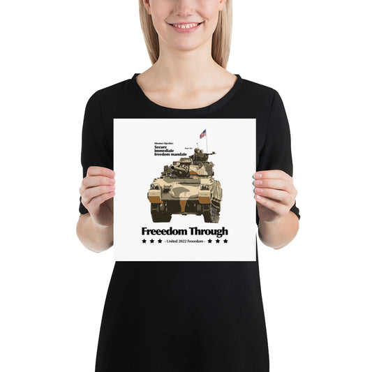 Freeedom Through Tank Poster